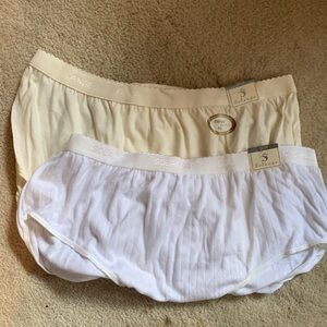 Solange Women's Intimates Panties - Cream and White Vintage Size 22-24